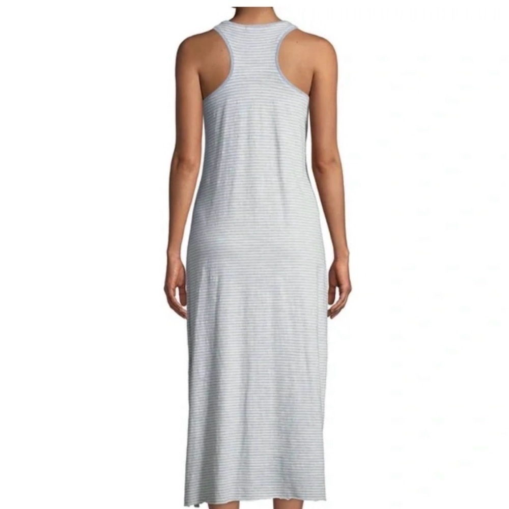 ATM Anthony Thomas Melillo blue and white striped tank maxi dress size Medium - Picture 3 of 9
